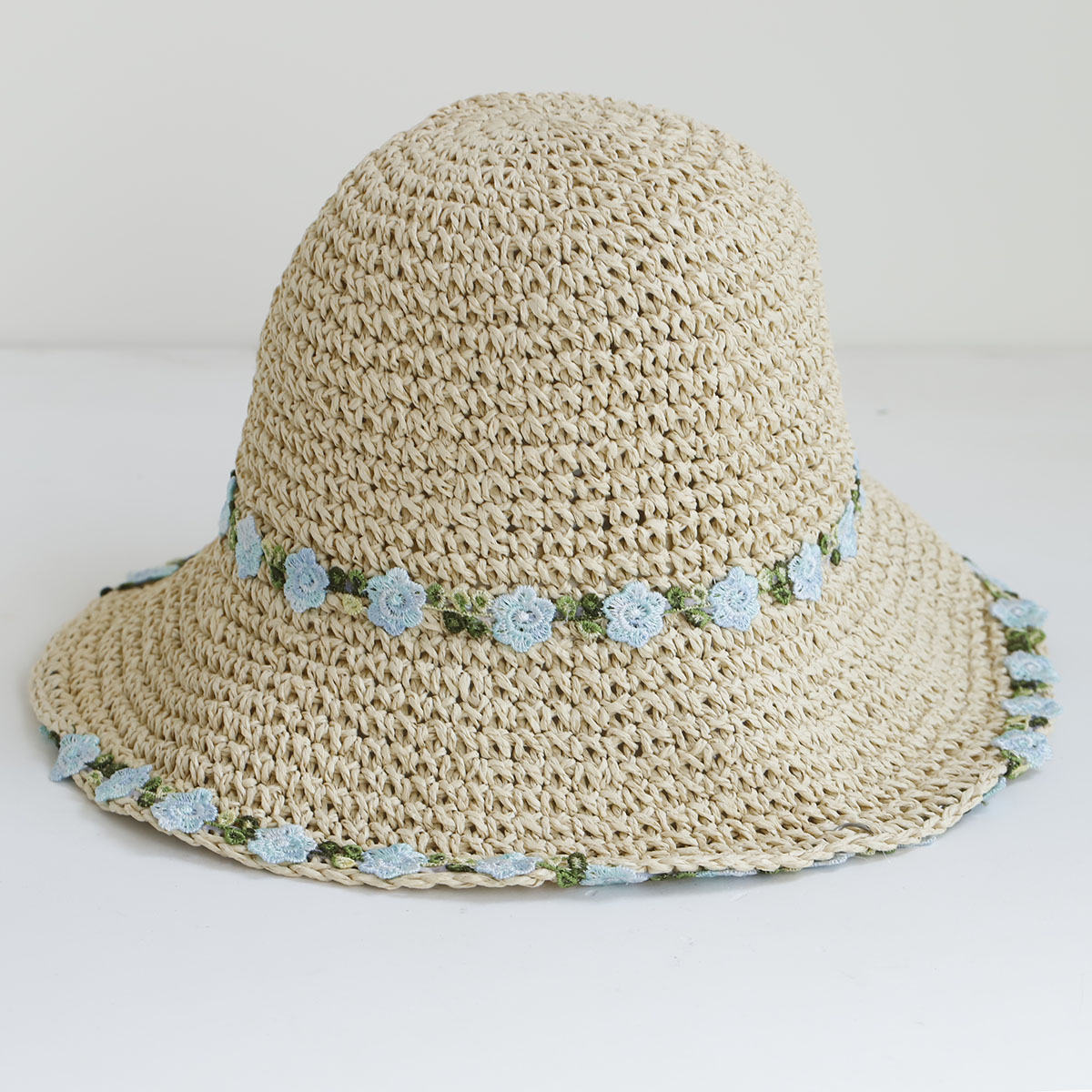 หมวกปีกกว้างทรงโดมสไตล์เรียบง่ - Bucket Hat Straw บทวิจารณ์และราคา