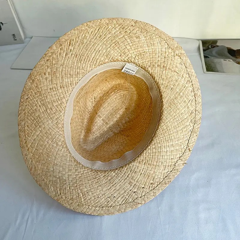 หมวกปานามาปีกกว้างสานจากฟางสีธ - Bucket Hat Straw บทวิจารณ์และราคา