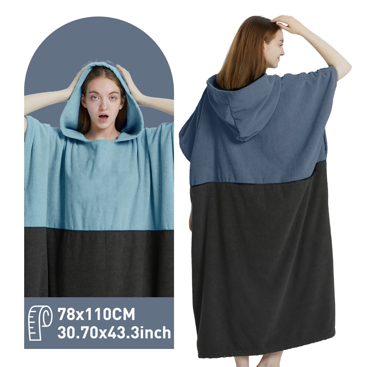 Surf Poncho ผ้าเช็ดตัว Poncho  - Beach Towel Large บทวิจารณ์และราคา