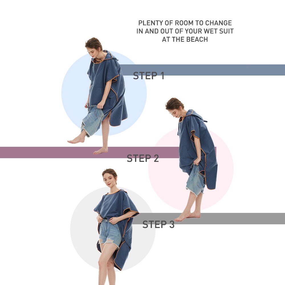 Surf Poncho ผ้าเช็ดตัว Poncho  - Beach Towel Large บทวิจารณ์และราคา
