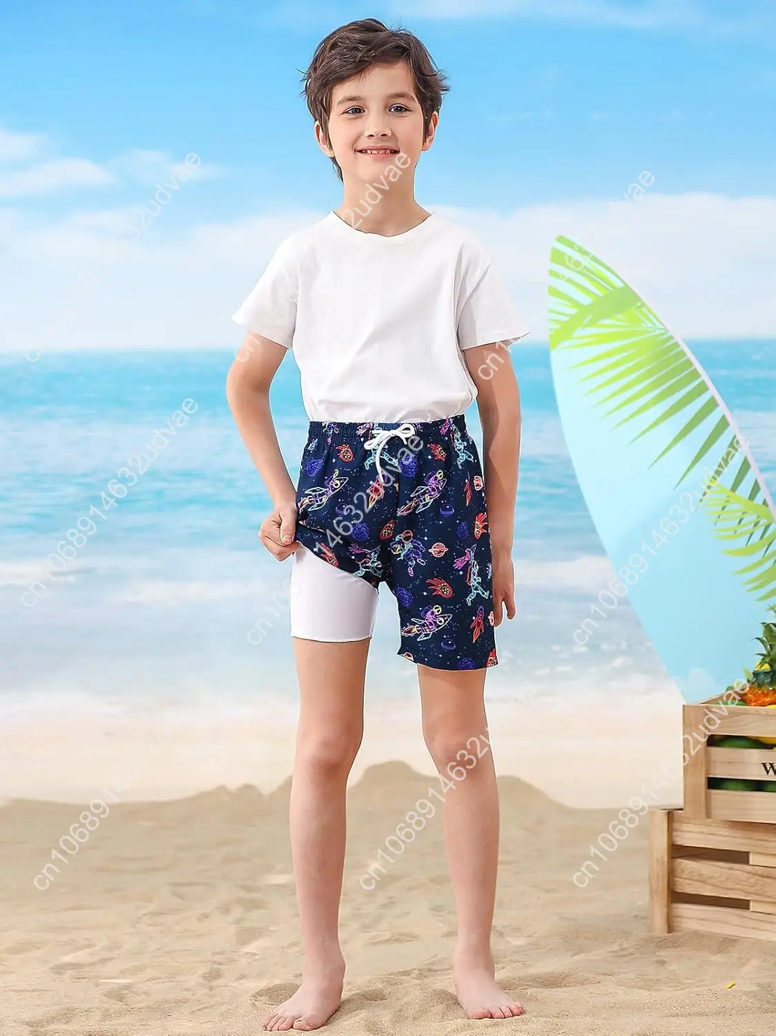 กางเกงว่ายน้ำเด็กผู้ชาย พร้อมซ - Swim Trunk Quick Dry บทวิจารณ์และราคา