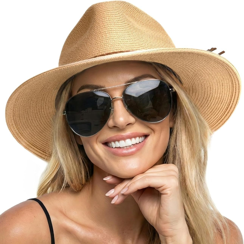 หมวกสานปีกกว้างสำหรับฤดูร้อน 1 - Bucket Hat Straw บทวิจารณ์และราคา
