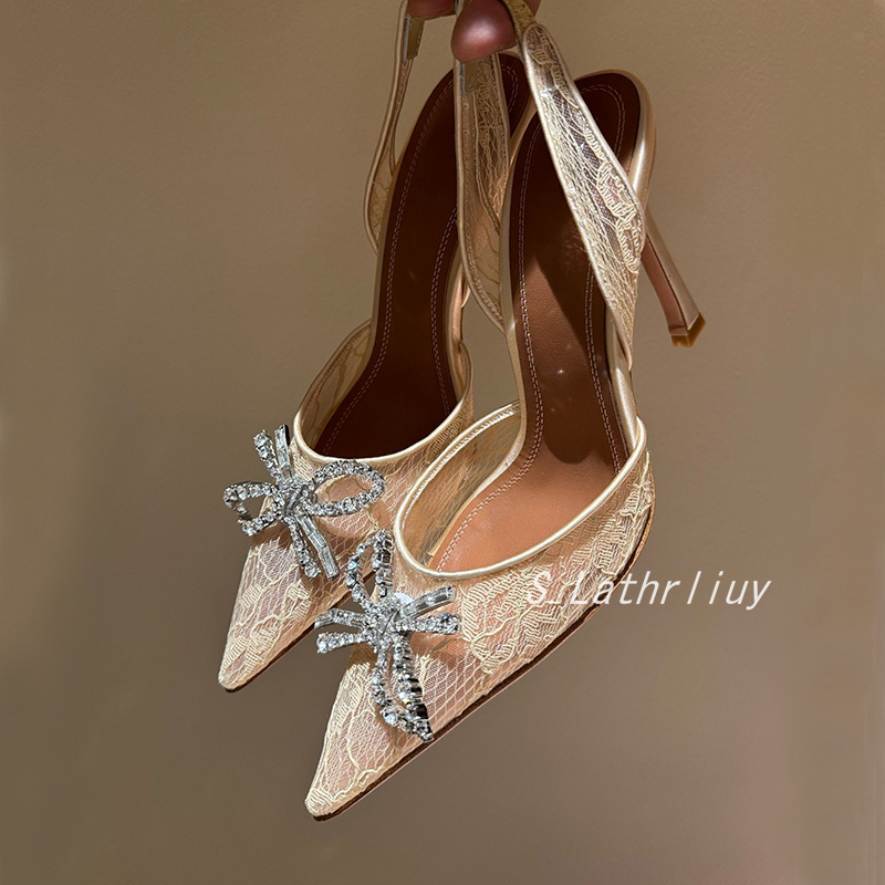 รองเท้าส้นสูงประดับดอกไม้คริสต - Casual Sandal Leather บทวิจารณ์และราคา